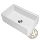 Fireclay Farmhouse Sink 32.5 Inch White Workstation