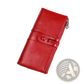 First Layer Cowhide Leather Zipper Tri-fold Wallet