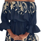 Floral Boho off Shoulder Ruffle Mini Dress