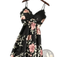 Floral Lace Satin Nightgown Silk Sleepwear Slip Dress