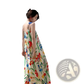 Floral Mesh Maxi Dress with Retro Slip Silhouette