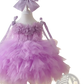 Floral Tulle Tutu Flower Girl Wedding Dress