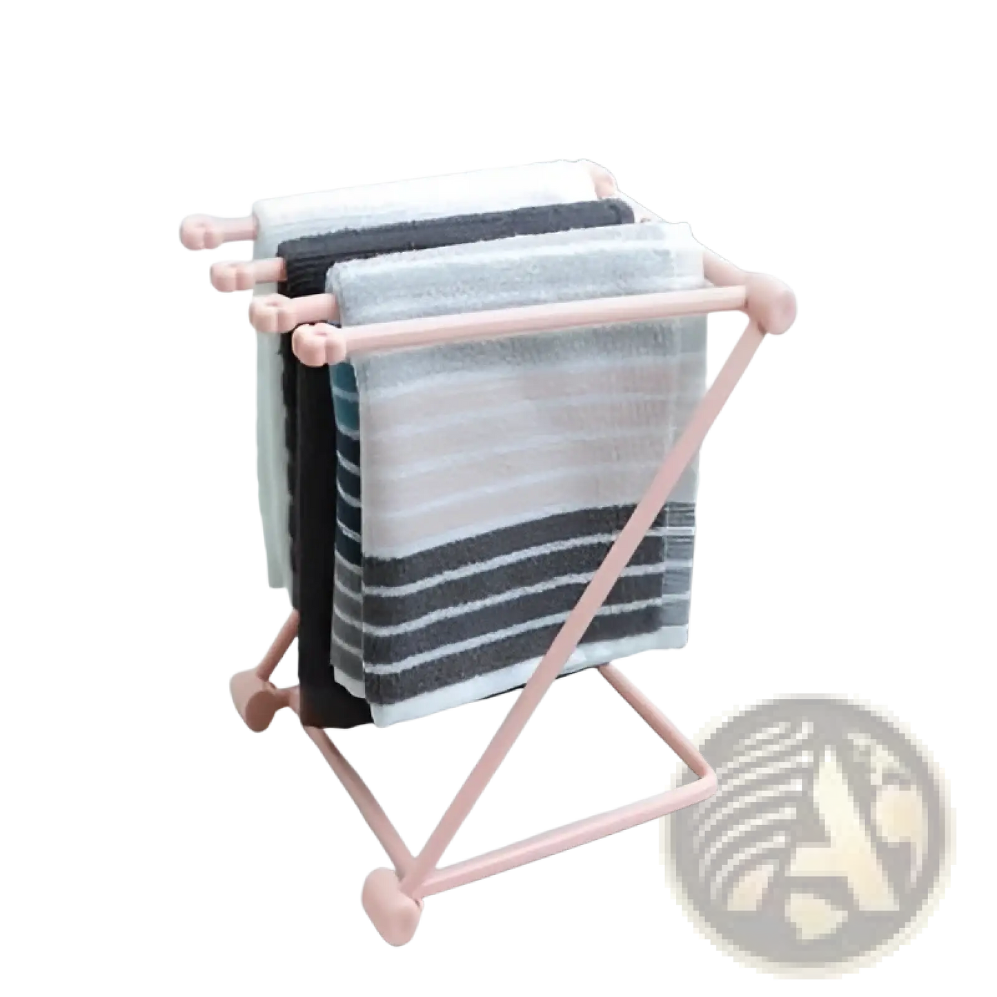 Foldable Dishcloth Rack Kitchen Towel Organizer Shelf