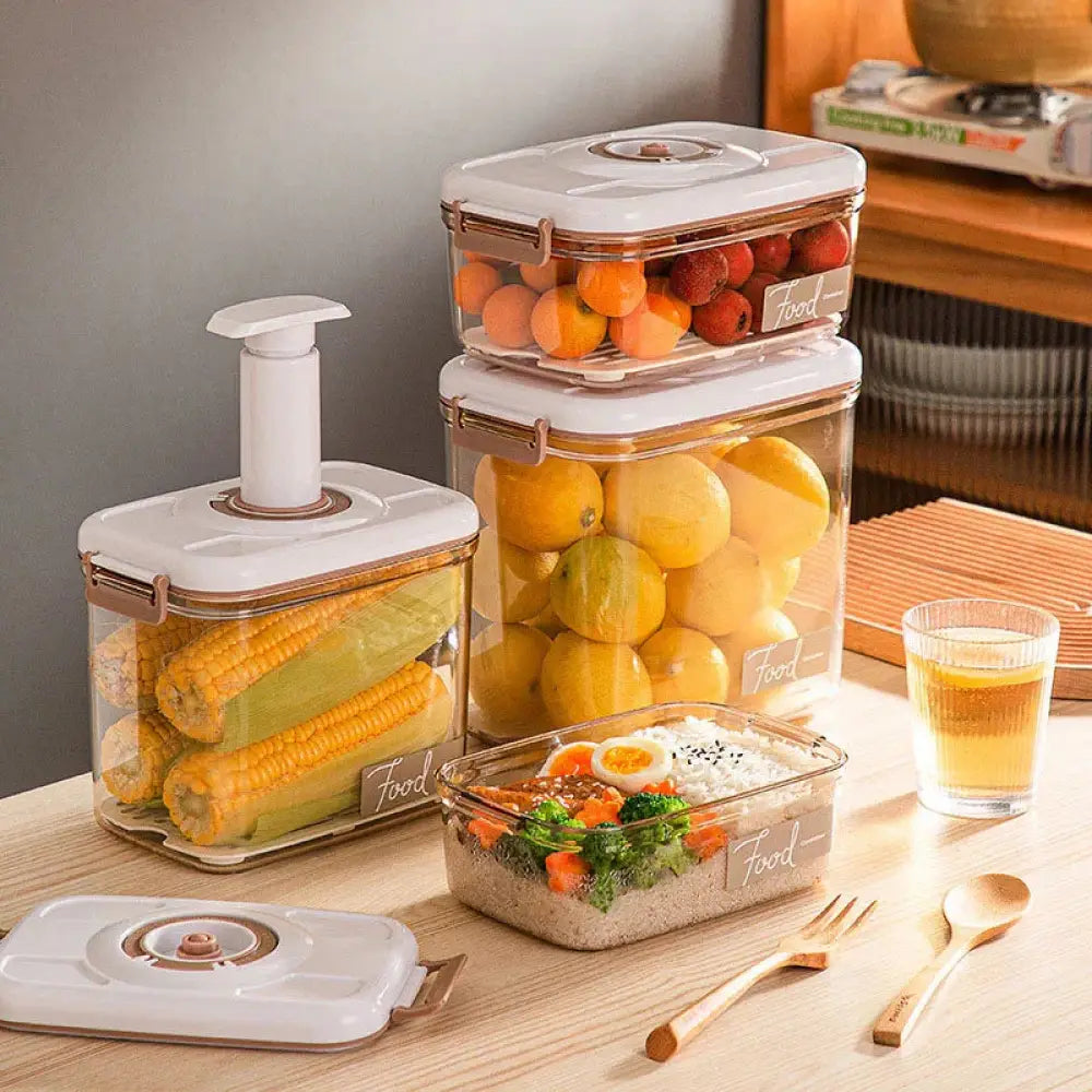 Arbaglobal Vacuum Seal Glass Food Storage Container Set