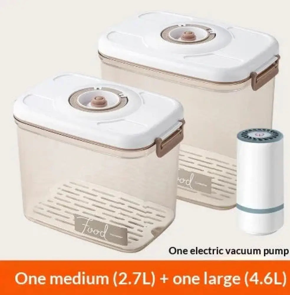 Arbaglobal Vacuum Seal Glass Food Storage Container Set