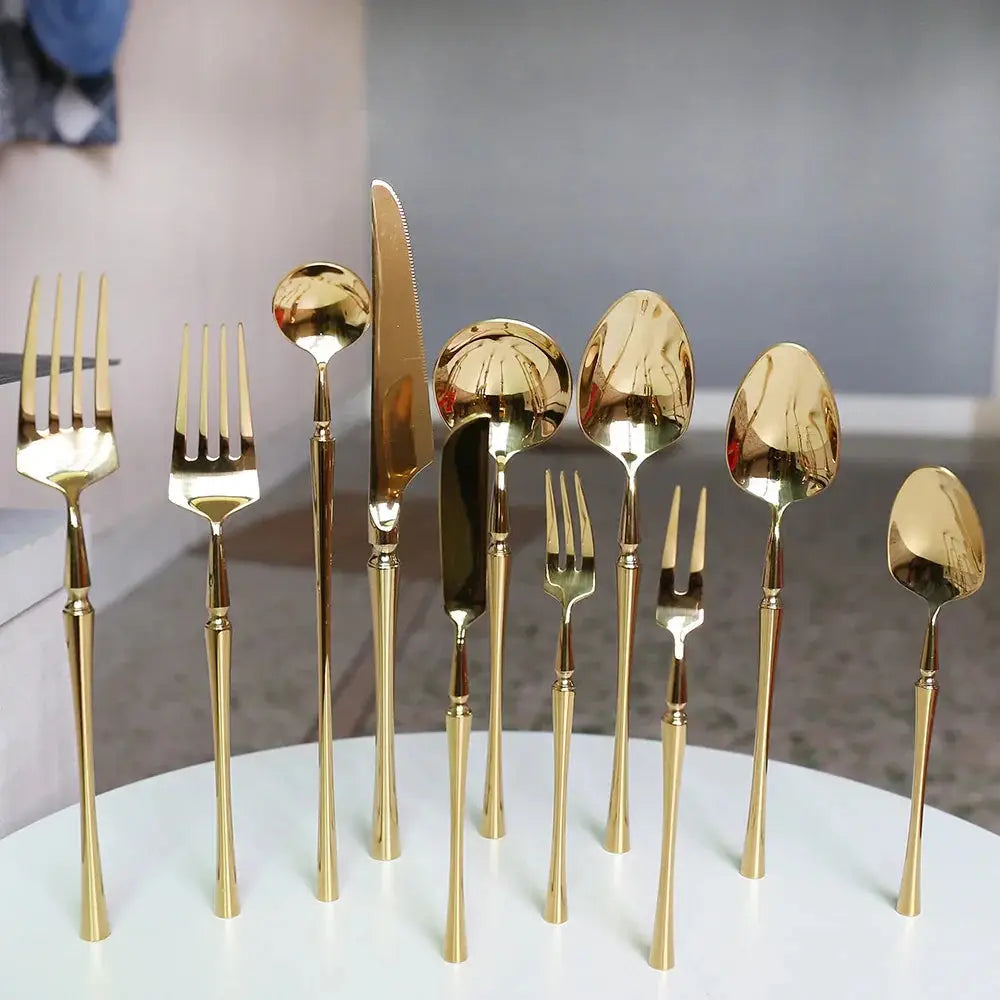 Modern 4-piece Stainless Steel Steak Cutlery Set