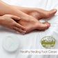 Creme cicatrizante para os pés Falls River Soap com manteiga de cacau, vegano e livre de crueldade - hortelã-pimenta, 2 oz