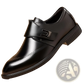 Full Grain Leather Brogue Dress Shoes with Pipe Toe