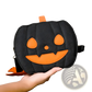 Funny Pumpkin and Bat Crossbody Bag with Detachable Charm