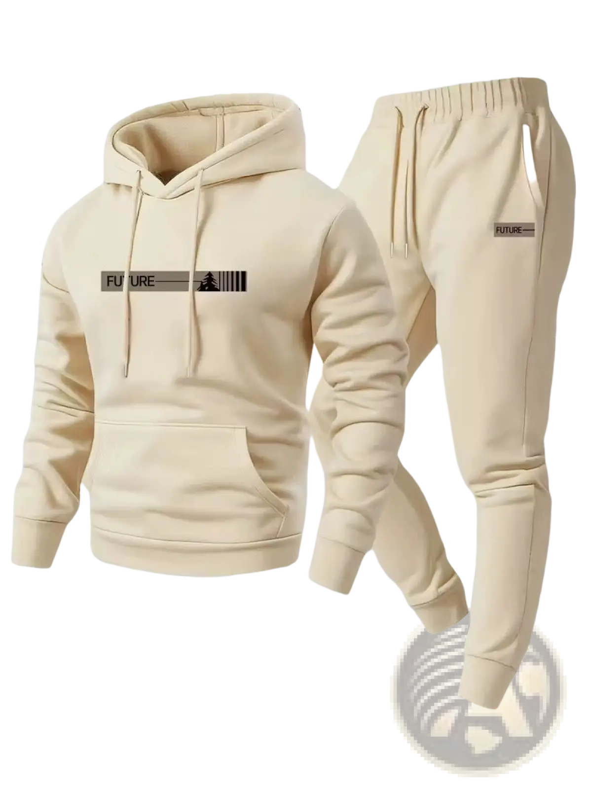 Future Graphic Fleece Hoodie and Jogger Lounge Set