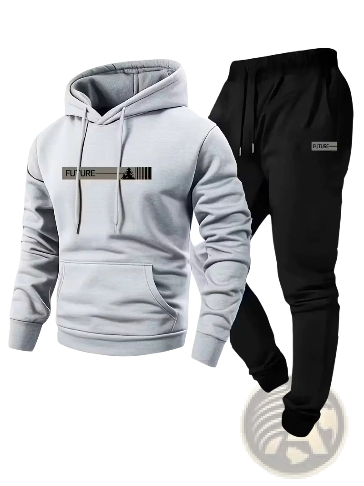 Future Graphic Fleece Hoodie and Jogger Lounge Set