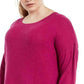 Blusa feminina de manga comprida mesclada Ideology, rosa, tamanho médio