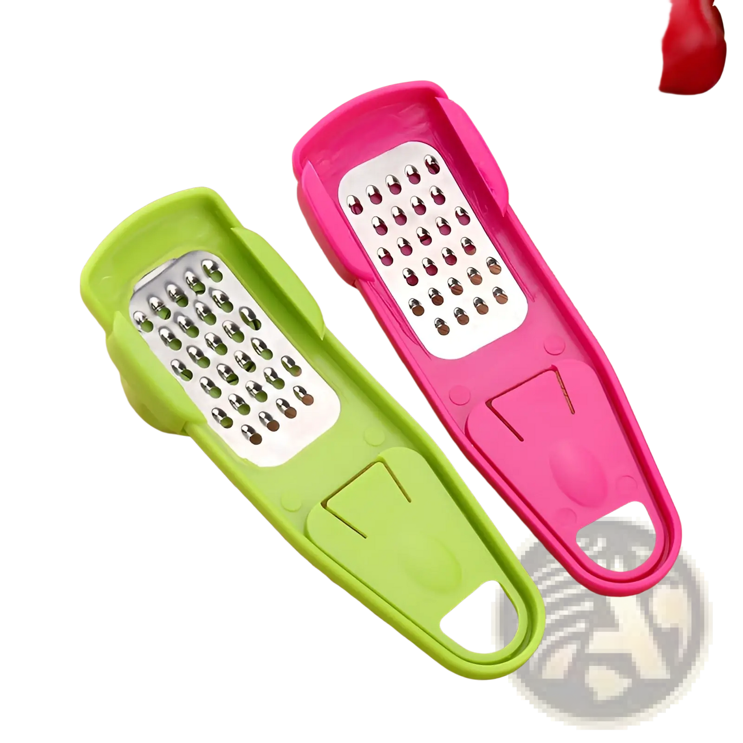Garlic Press Grater Set Stainless Steel Mincer 2 Pack