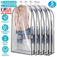 Garment Bag for Hanging Clothes 5 Pack Clear Covers
