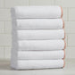 Cotton Border-Stitched 6-Piece Towel Set - Valery Collection