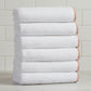 Cotton Border-Stitched 6-Piece Towel Set - Valery Collection