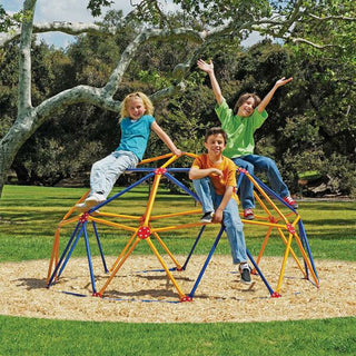 Conjunto de brinquedos para áreas externas com cúpula espacial geodescente Impex Fitness GD-810 Easy, para crianças de 3 a 10 anos