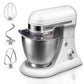 Geekchef 4.8qt White Electric Stand Mixer with 12 Speeds