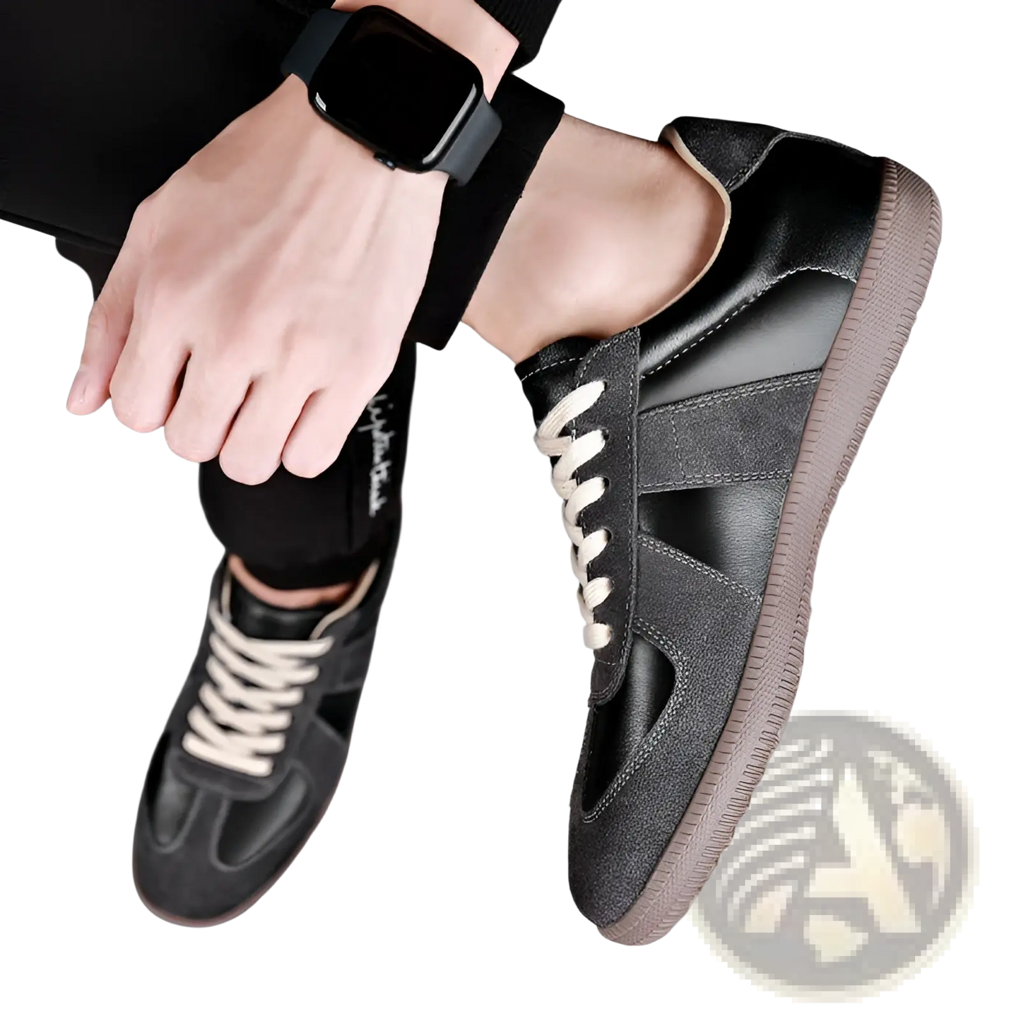 German Training Shoes Men's Leather Casual Sneakers
