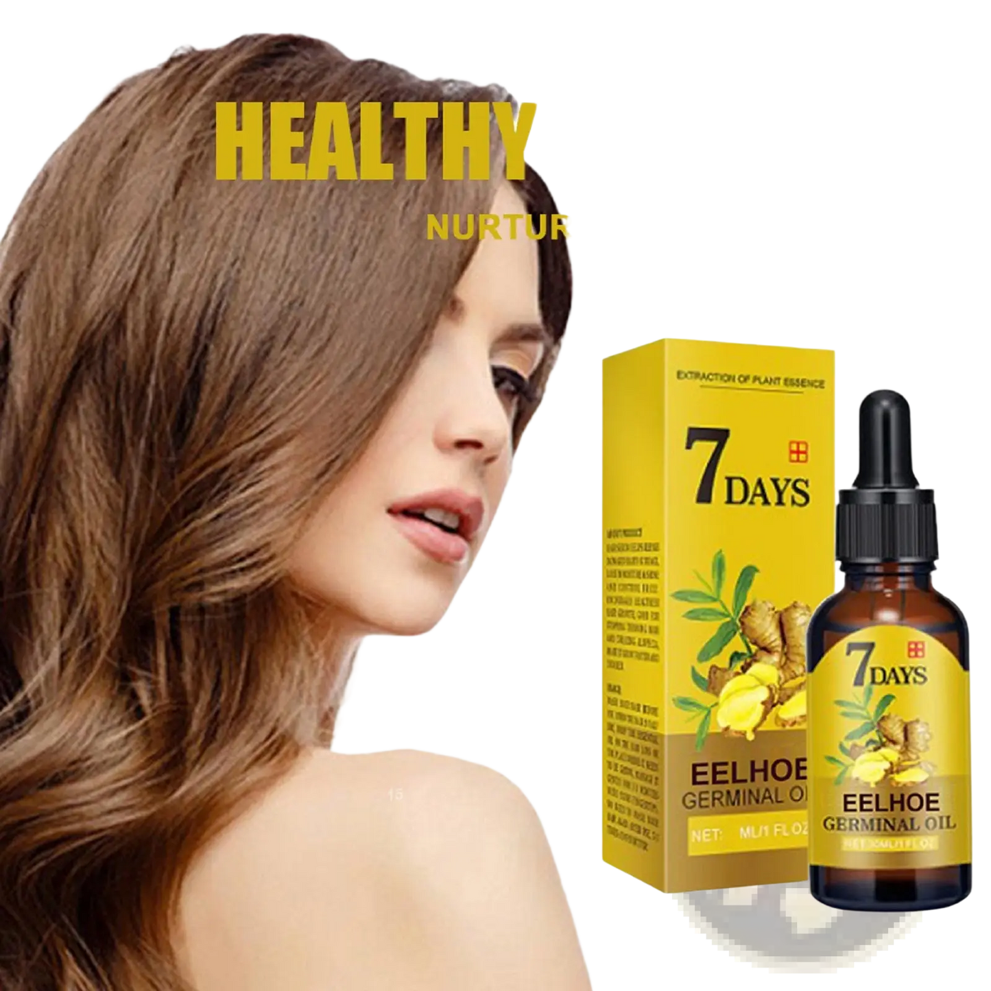Ginger Hair Growth Oil 7 Days Anti Hair Loss Serum