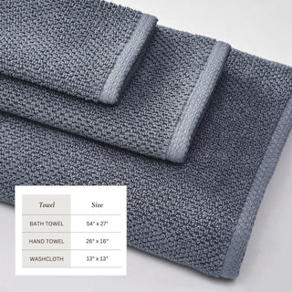 Cotton Textured Bath Towel Set - Acacia Collection