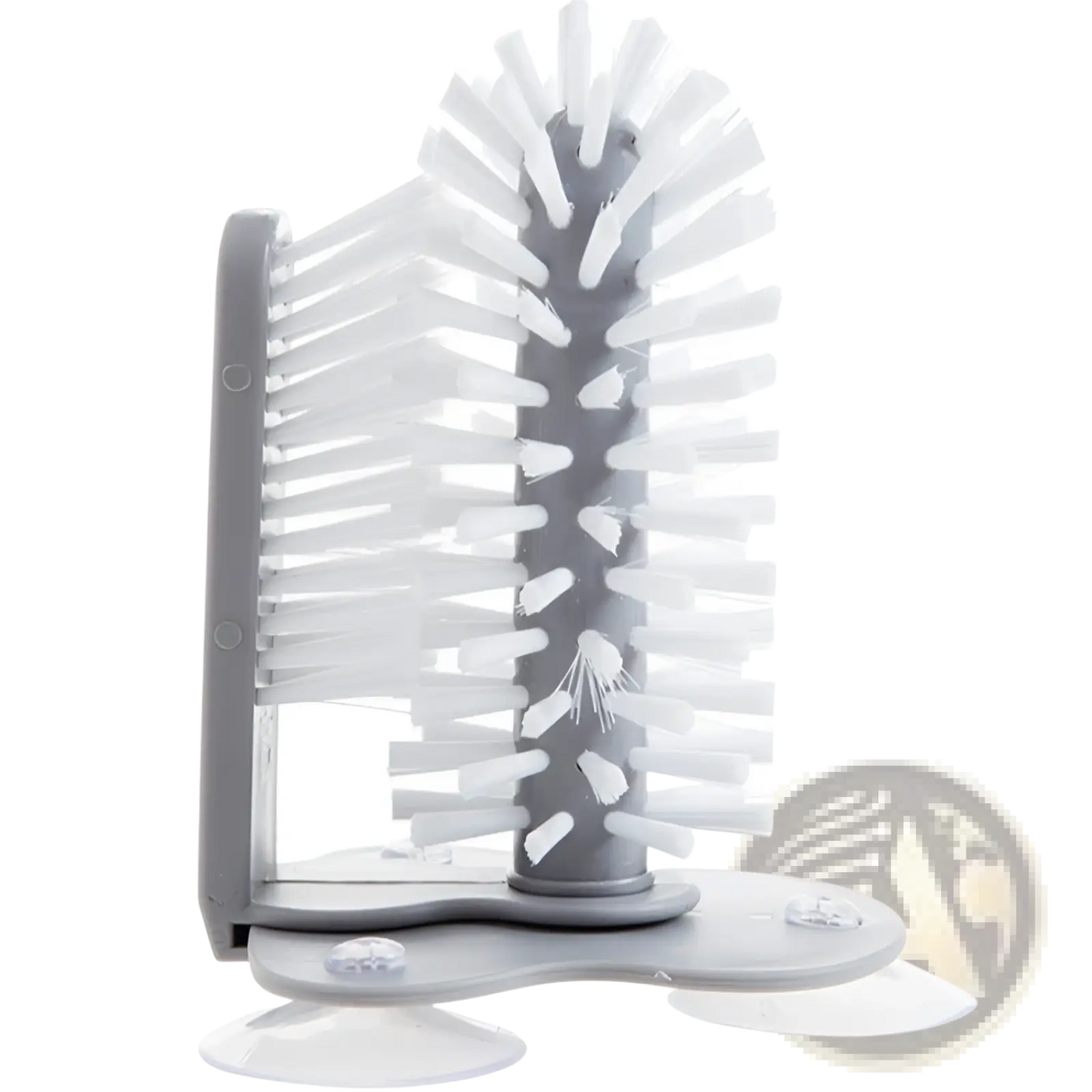 Glass Cleaning Brush with Suction Cup Sink Scrubber