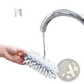 Glass Cleaning Brush with Suction Cup Sink Scrubber