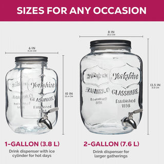 Dispensador de bebidas de vidro 