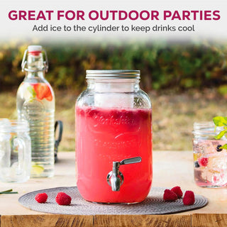 Dispensador de bebidas de vidro 