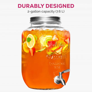 Dispensador de bebidas de vidro 