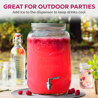 Dispensador de bebidas de vidro 