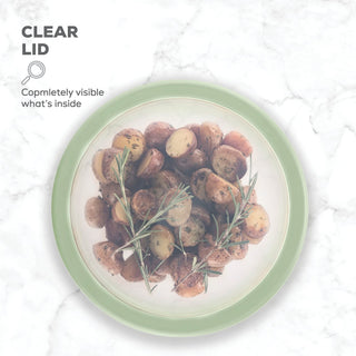 Tigelas de vidro para misturar com tampas - conjunto de 8 peças 