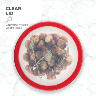 Tigelas de vidro para misturar com tampas - conjunto de 8 peças 