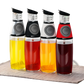 Glass Oil Dispenser with Precision Measuring Cup