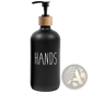 Glass Soap Dispenser Set with Bamboo Tray