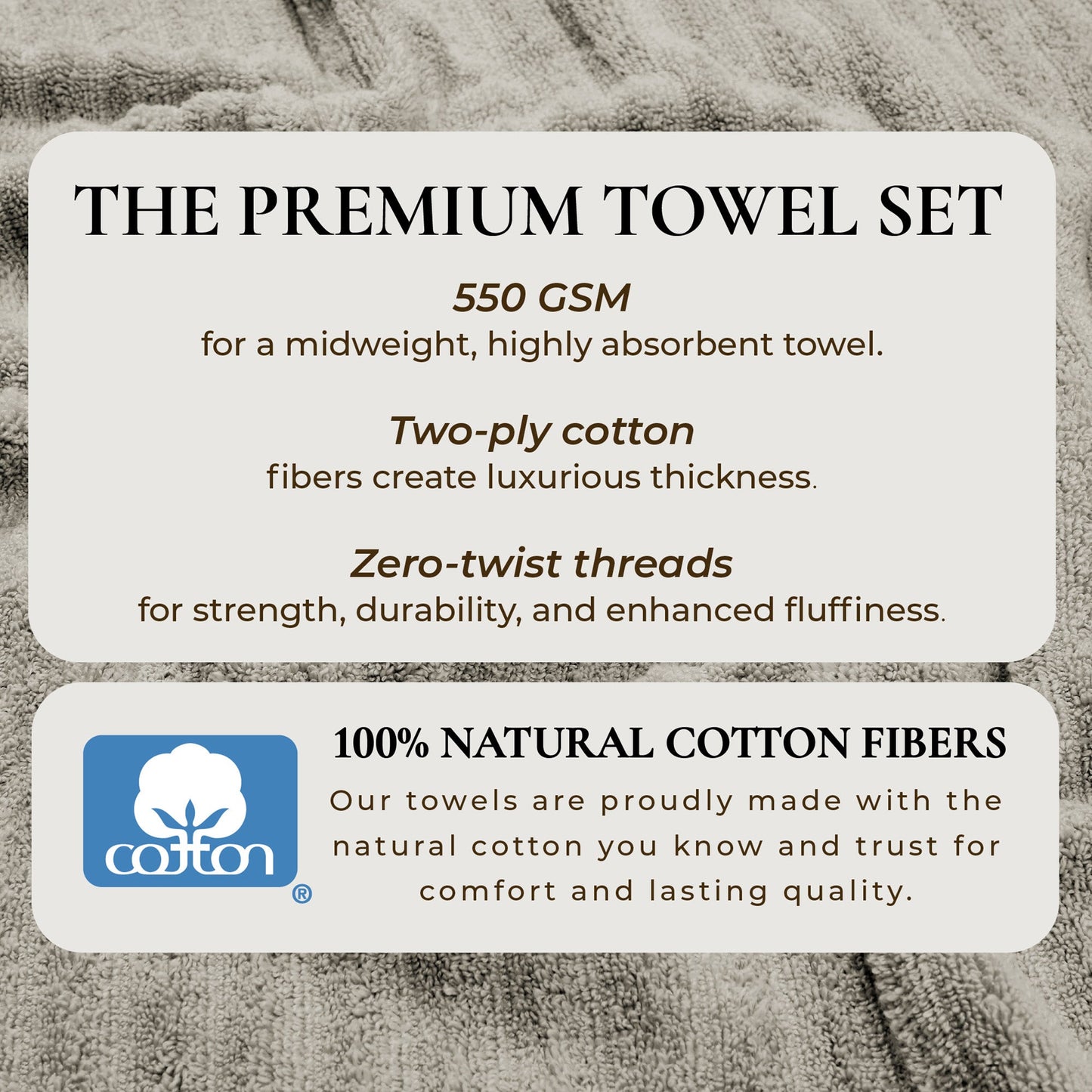 Luxury Cotton Towels - Karina Collection