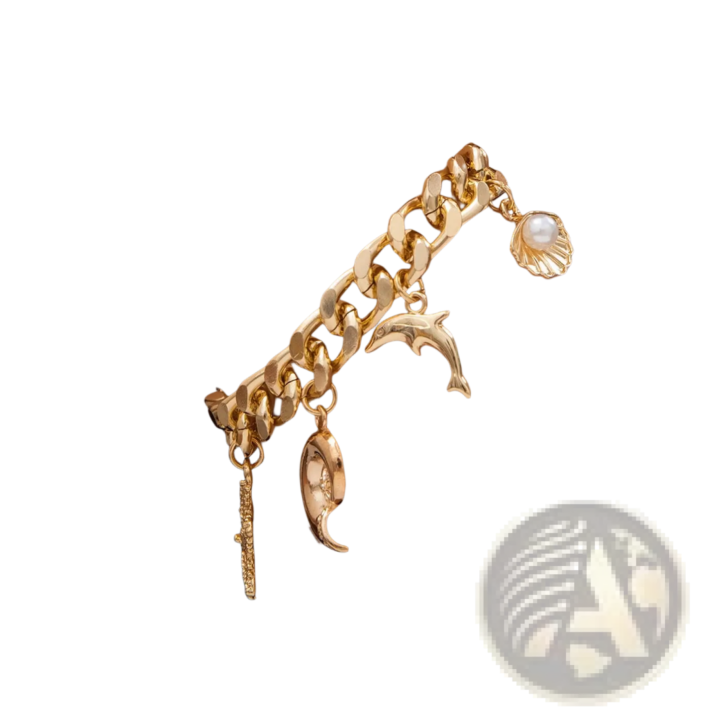 Gold Boho Sea Charm Choker and Bracelet Set