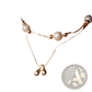 Gold Letter a Layered Snake Chain Necklace