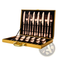 Gold Stainless Steel Cutlery Set 24 Piece Tableware