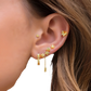 Gold Star and Moon Butterfly Earring and Cuff Set