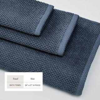 Cotton Textured Bath Towel Set - Acacia Collection