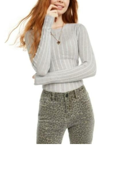 Suéter Pointelle Juniors Hooked Up By Iot Cinza Tamanho Médio