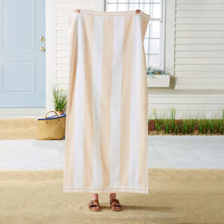 4 Pack Striped Cabana Beach Towel - Edgartown Collection