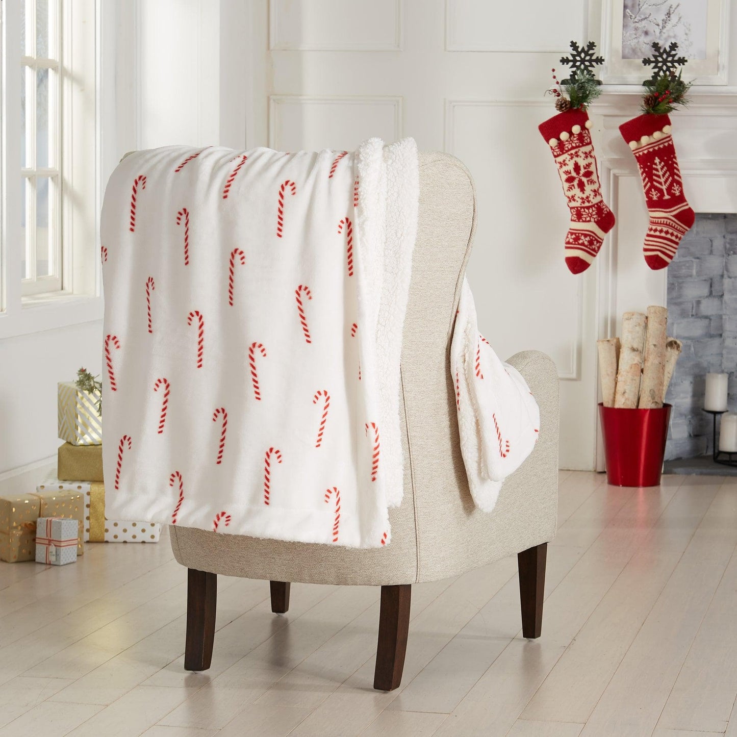Holiday Sherpa Throw - Esmay Collection