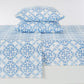 4-Piece Printed Plush Sheet - Velvet Luxe Lattice Collection
