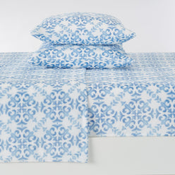 4-Piece Printed Plush Sheet - Velvet Luxe Lattice Collection