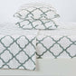 4-Piece Printed Plush Sheet - Velvet Luxe Lattice Collection