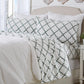 4-Piece Printed Plush Sheet - Velvet Luxe Lattice Collection
