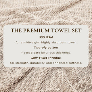 Cotton Textured Bath Towel Set - Acacia Collection