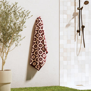 Oversized Retro Printed Beach Towel - St. Barts Collection